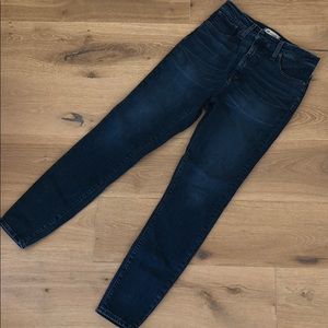 High rise skinny jeans